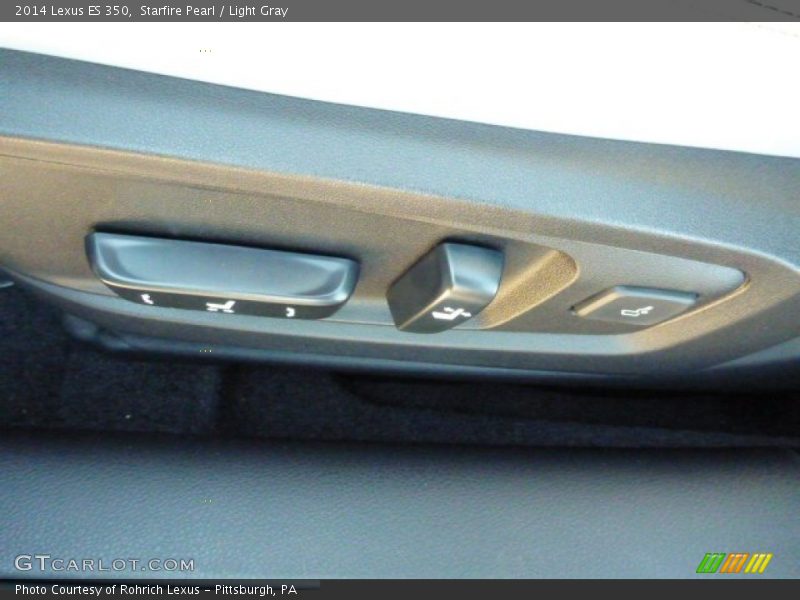 Starfire Pearl / Light Gray 2014 Lexus ES 350