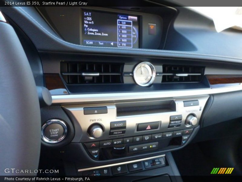 Starfire Pearl / Light Gray 2014 Lexus ES 350