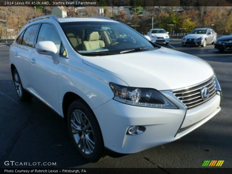 Starfire Pearl / Parchment 2014 Lexus RX 450h AWD