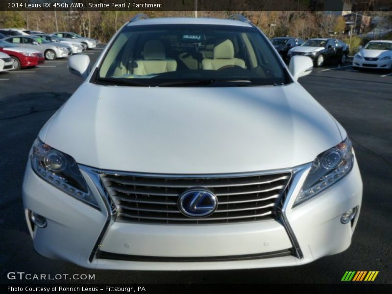 Starfire Pearl / Parchment 2014 Lexus RX 450h AWD