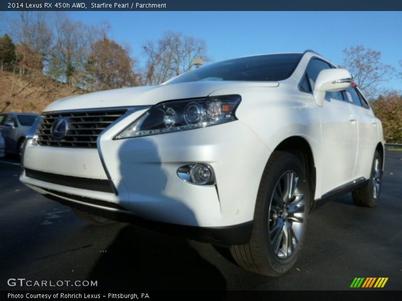 Starfire Pearl / Parchment 2014 Lexus RX 450h AWD