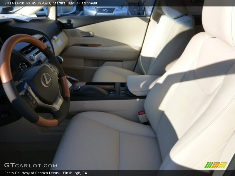Starfire Pearl / Parchment 2014 Lexus RX 450h AWD
