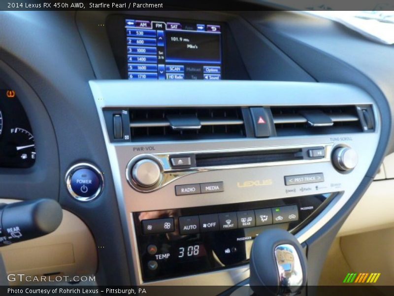 Starfire Pearl / Parchment 2014 Lexus RX 450h AWD