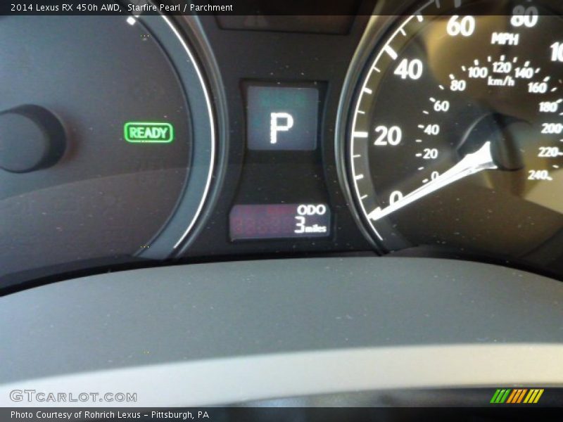 Starfire Pearl / Parchment 2014 Lexus RX 450h AWD