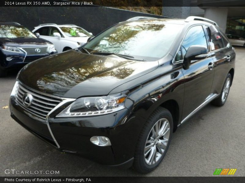 Stargazer Mica / Black 2014 Lexus RX 350 AWD