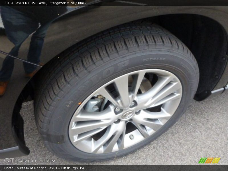 Stargazer Mica / Black 2014 Lexus RX 350 AWD