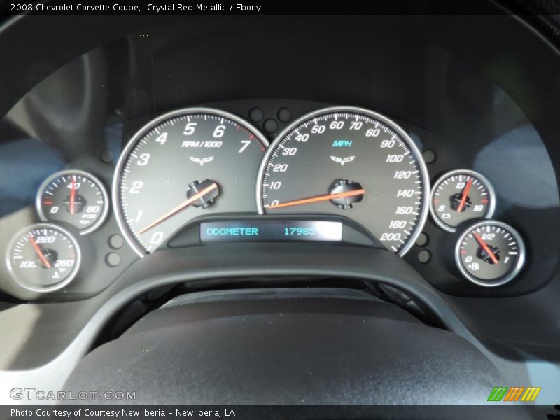 Crystal Red Metallic / Ebony 2008 Chevrolet Corvette Coupe