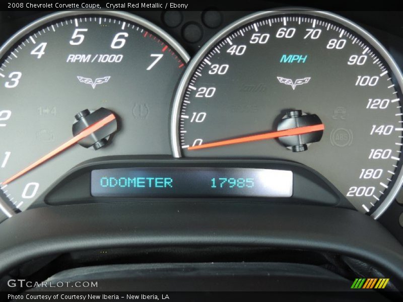 Crystal Red Metallic / Ebony 2008 Chevrolet Corvette Coupe