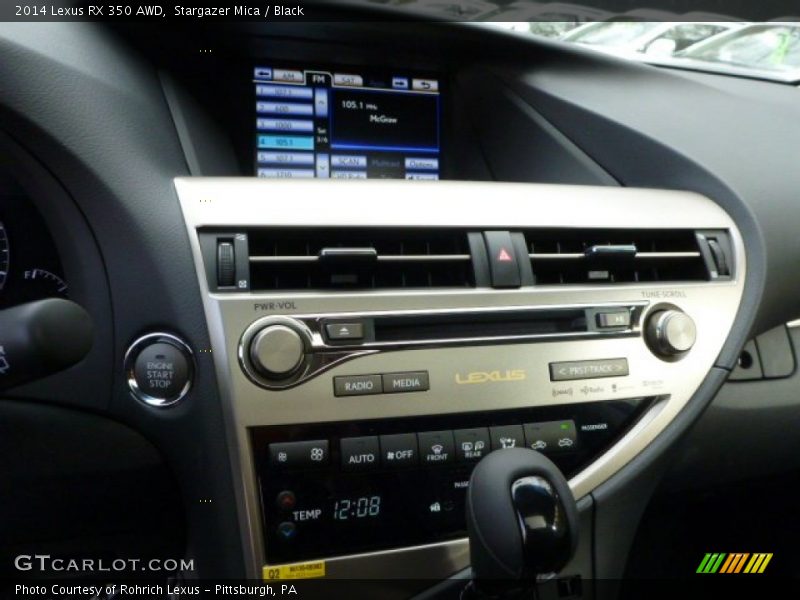 Stargazer Mica / Black 2014 Lexus RX 350 AWD