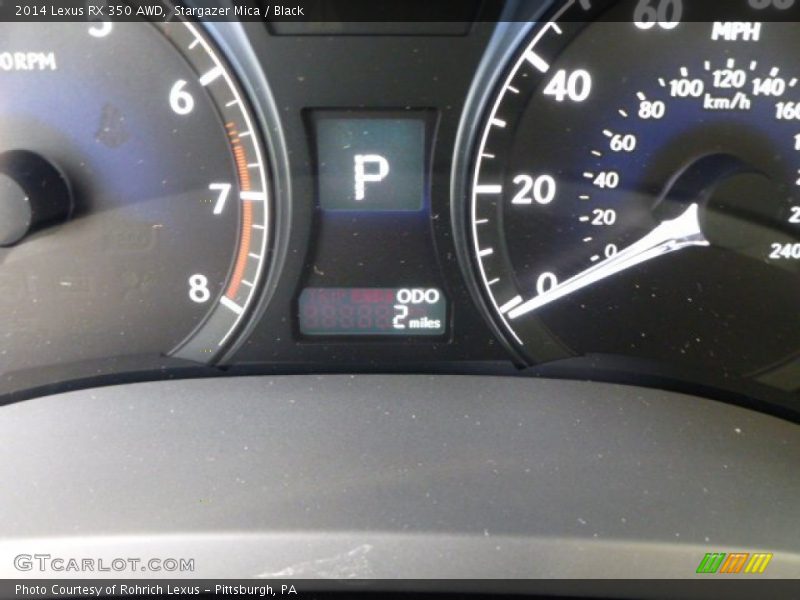 Stargazer Mica / Black 2014 Lexus RX 350 AWD