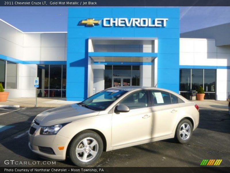 Gold Mist Metallic / Jet Black 2011 Chevrolet Cruze LT