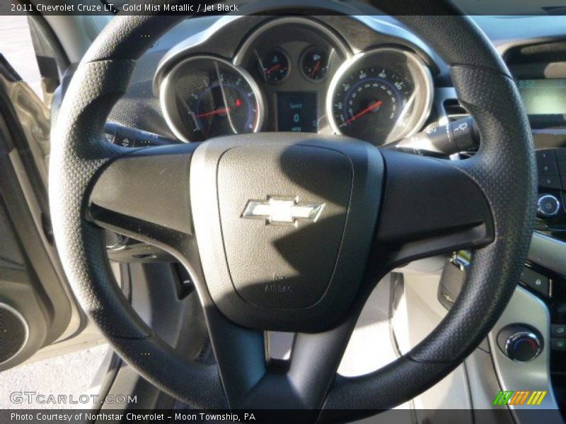 Gold Mist Metallic / Jet Black 2011 Chevrolet Cruze LT