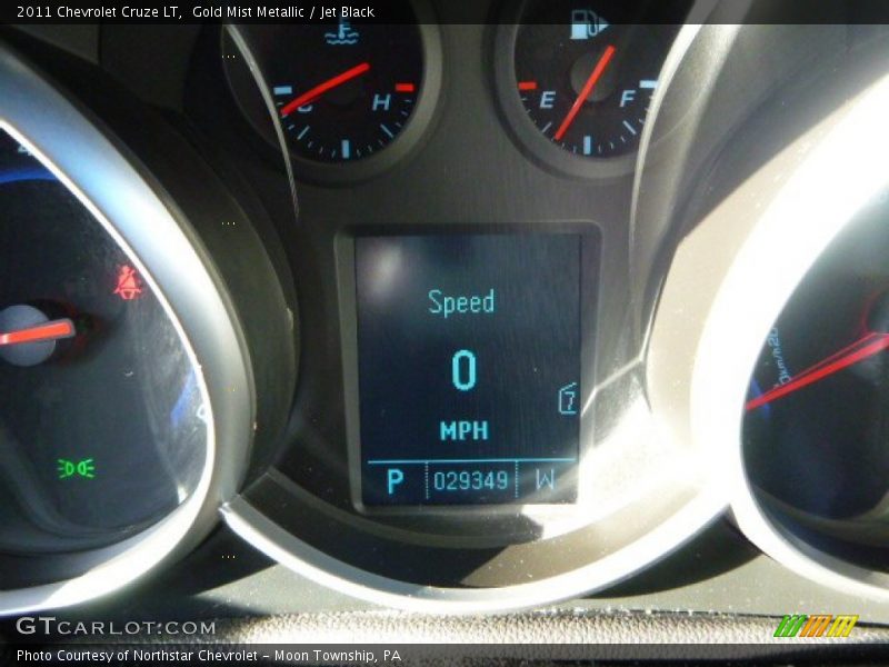 Gold Mist Metallic / Jet Black 2011 Chevrolet Cruze LT