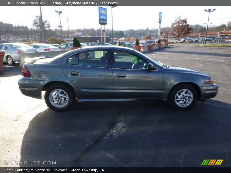 Greystone Metallic / Dark Pewter 2003 Pontiac Grand Am SE Sedan