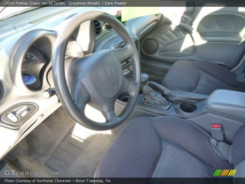 Greystone Metallic / Dark Pewter 2003 Pontiac Grand Am SE Sedan