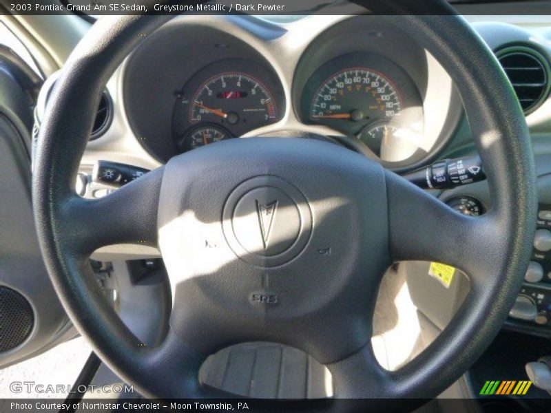 Greystone Metallic / Dark Pewter 2003 Pontiac Grand Am SE Sedan