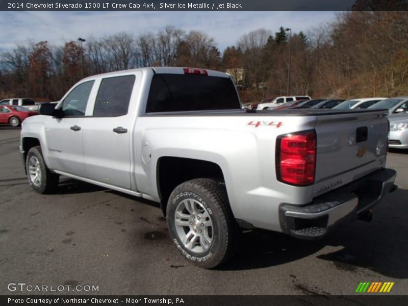 Silver Ice Metallic / Jet Black 2014 Chevrolet Silverado 1500 LT Crew Cab 4x4