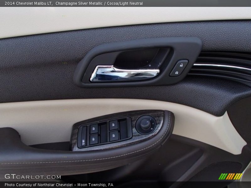 Champagne Silver Metallic / Cocoa/Light Neutral 2014 Chevrolet Malibu LT