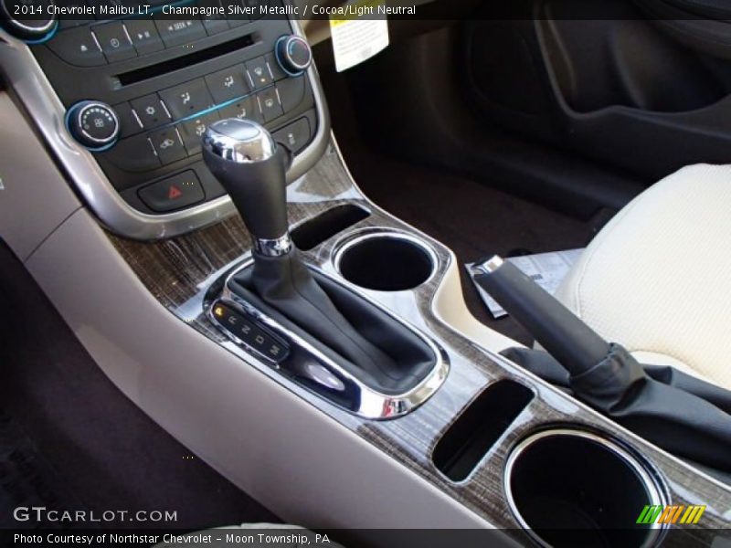 Champagne Silver Metallic / Cocoa/Light Neutral 2014 Chevrolet Malibu LT