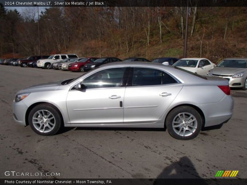 Silver Ice Metallic / Jet Black 2014 Chevrolet Malibu LT