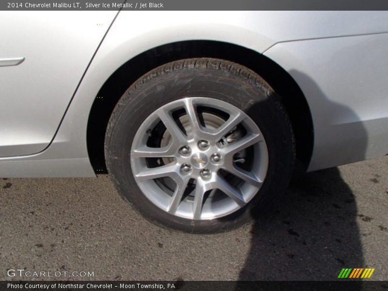 Silver Ice Metallic / Jet Black 2014 Chevrolet Malibu LT