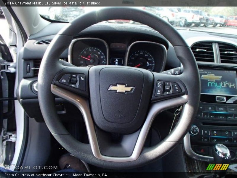 Silver Ice Metallic / Jet Black 2014 Chevrolet Malibu LT