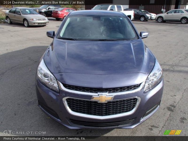 Atlantis Blue Metallic / Jet Black 2014 Chevrolet Malibu LT