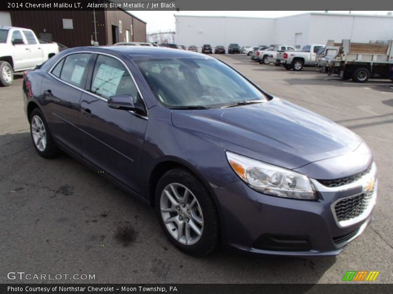 Atlantis Blue Metallic / Jet Black 2014 Chevrolet Malibu LT