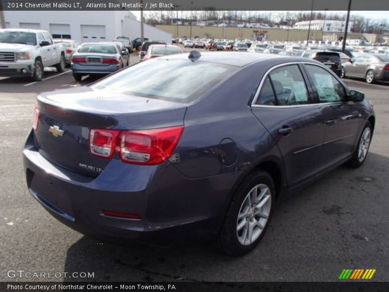Atlantis Blue Metallic / Jet Black 2014 Chevrolet Malibu LT