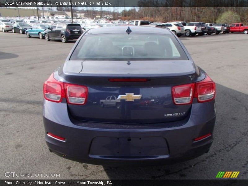Atlantis Blue Metallic / Jet Black 2014 Chevrolet Malibu LT