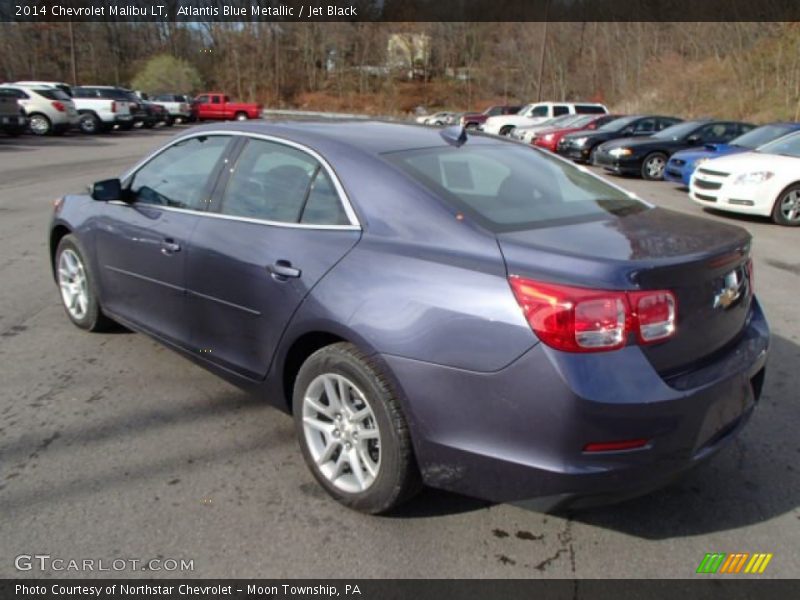 Atlantis Blue Metallic / Jet Black 2014 Chevrolet Malibu LT