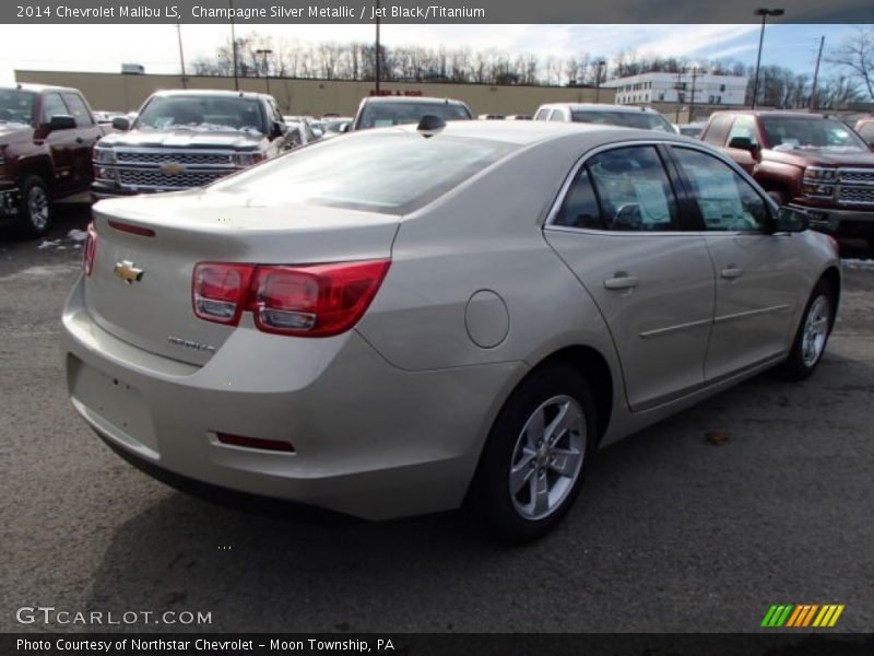Champagne Silver Metallic / Jet Black/Titanium 2014 Chevrolet Malibu LS