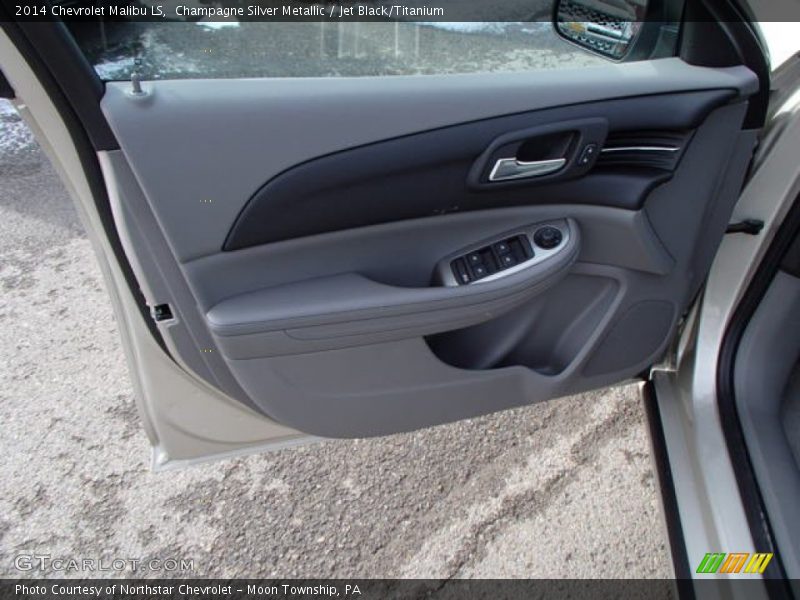 Champagne Silver Metallic / Jet Black/Titanium 2014 Chevrolet Malibu LS