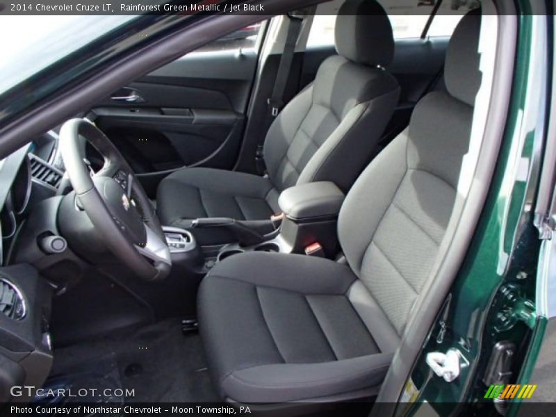 Rainforest Green Metallic / Jet Black 2014 Chevrolet Cruze LT
