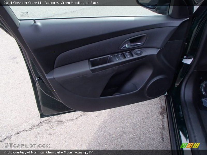 Rainforest Green Metallic / Jet Black 2014 Chevrolet Cruze LT