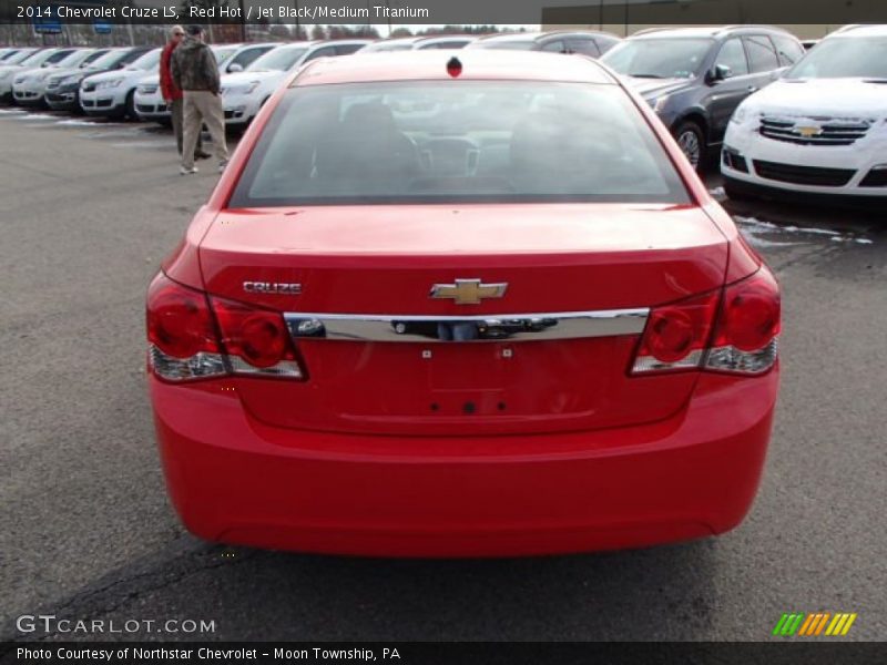 Red Hot / Jet Black/Medium Titanium 2014 Chevrolet Cruze LS