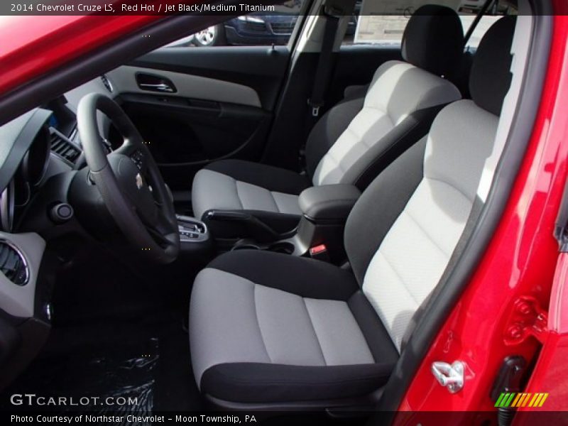 Red Hot / Jet Black/Medium Titanium 2014 Chevrolet Cruze LS