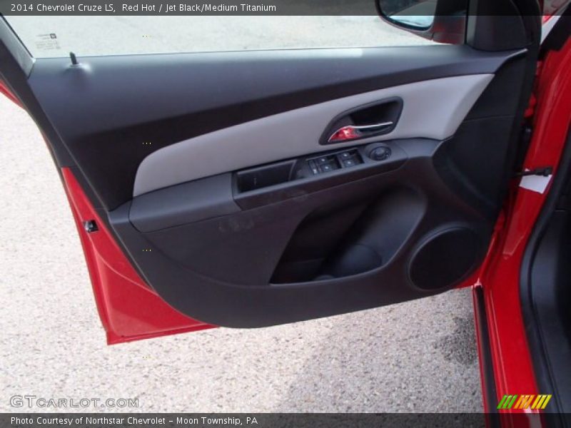 Red Hot / Jet Black/Medium Titanium 2014 Chevrolet Cruze LS