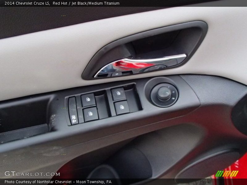 Red Hot / Jet Black/Medium Titanium 2014 Chevrolet Cruze LS