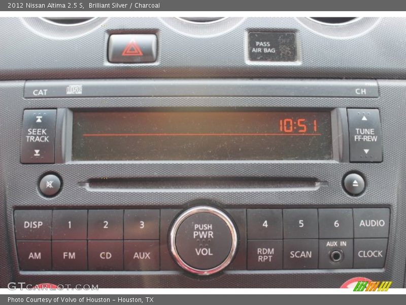 Brilliant Silver / Charcoal 2012 Nissan Altima 2.5 S