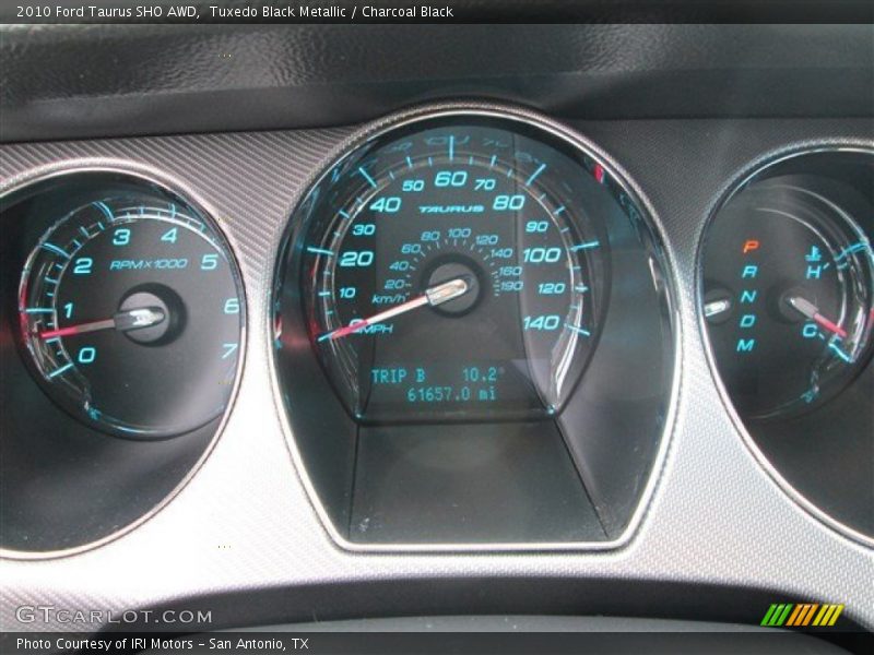 Tuxedo Black Metallic / Charcoal Black 2010 Ford Taurus SHO AWD