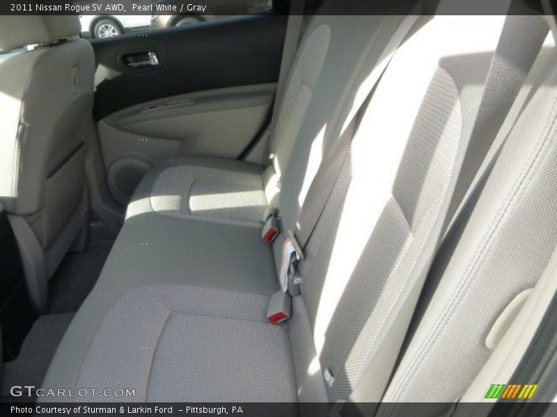 Pearl White / Gray 2011 Nissan Rogue SV AWD