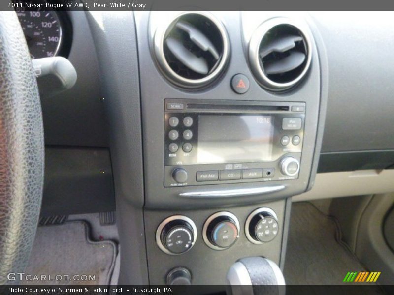 Pearl White / Gray 2011 Nissan Rogue SV AWD