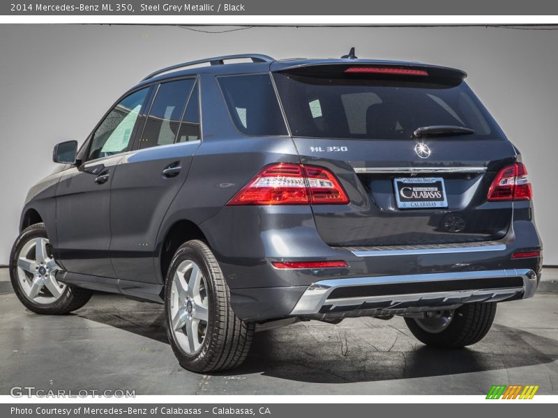 Steel Grey Metallic / Black 2014 Mercedes-Benz ML 350