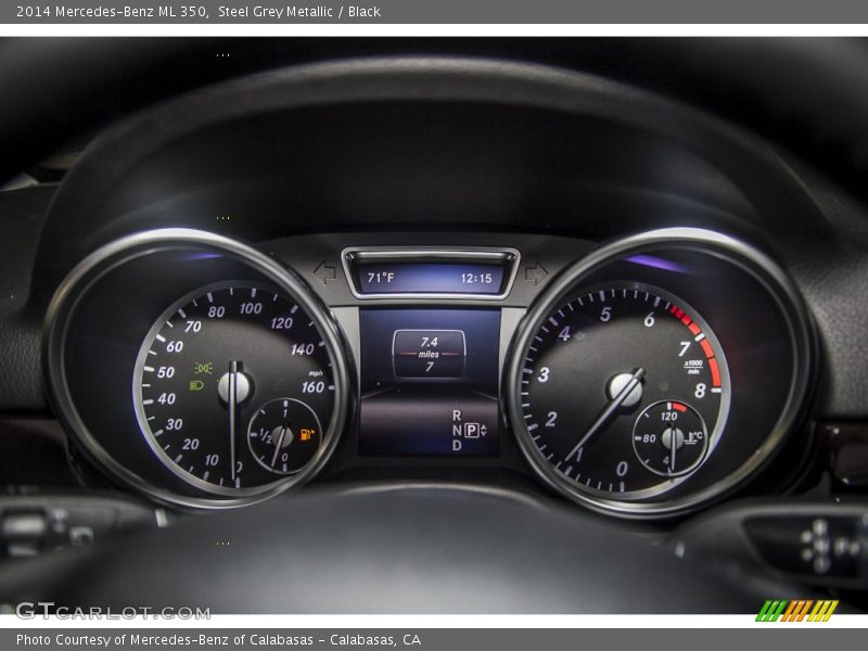 Steel Grey Metallic / Black 2014 Mercedes-Benz ML 350