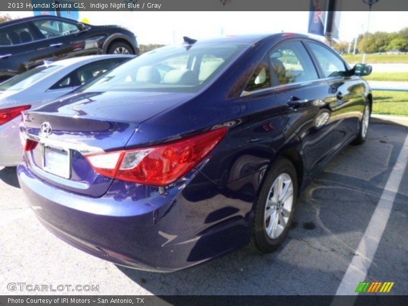 Indigo Night Blue / Gray 2013 Hyundai Sonata GLS