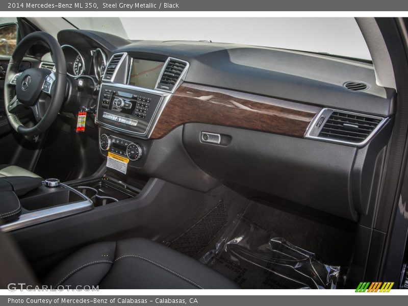 Steel Grey Metallic / Black 2014 Mercedes-Benz ML 350