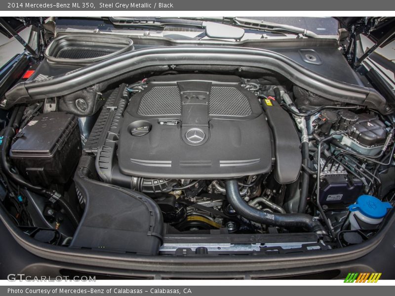 Steel Grey Metallic / Black 2014 Mercedes-Benz ML 350