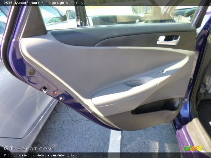 Indigo Night Blue / Gray 2013 Hyundai Sonata GLS