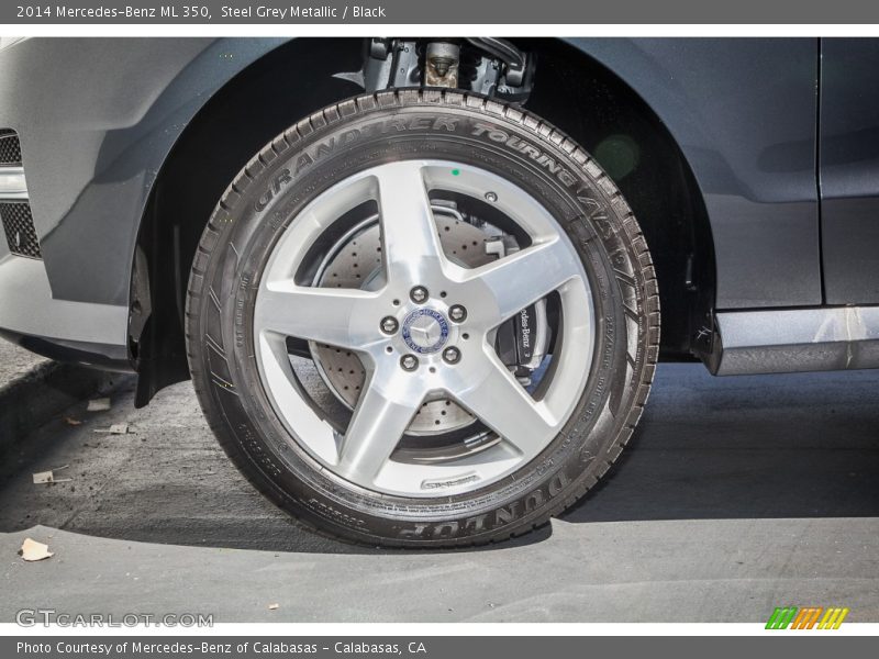 Steel Grey Metallic / Black 2014 Mercedes-Benz ML 350